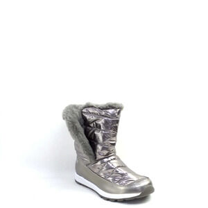 Tony Little Cheeks Fit Body Water Repellent Puffer Boot Pewter - Wide